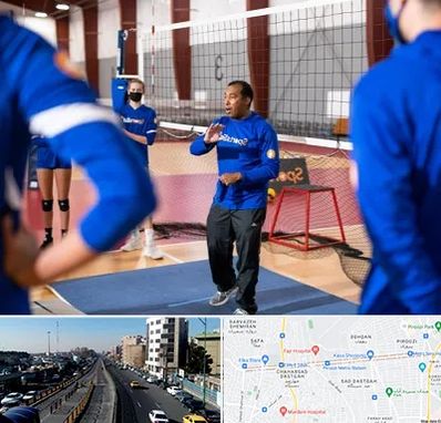 مربی والیبال در پیروزی