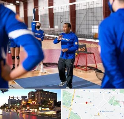 مربی والیبال در بلوار سجاد مشهد