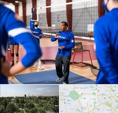 مربی والیبال در منطقه 16 تهران