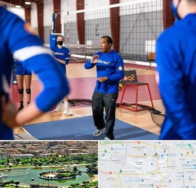 مربی والیبال در منطقه 9 تهران