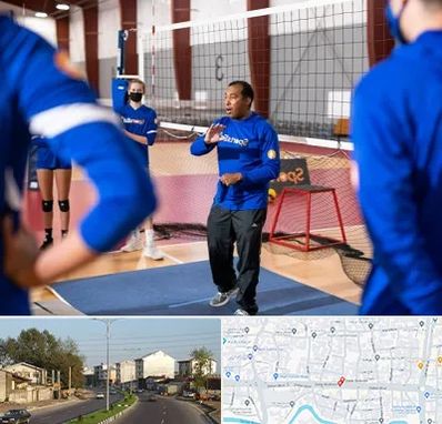 مربی والیبال در ضیابری رشت