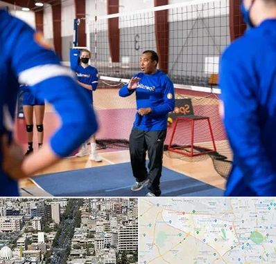 مربی والیبال در منطقه 18 تهران