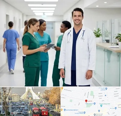 روپوش و اسکراب پزشکی در خیابان آزادی 