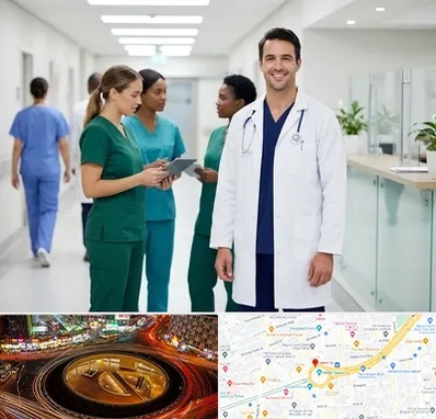 روپوش و اسکراب پزشکی در میدان ولیعصر