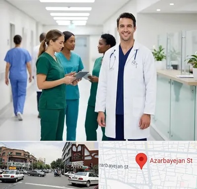 روپوش و اسکراب پزشکی در خیابان آذربایجان 