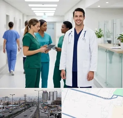 روپوش و اسکراب پزشکی در بلوار ارتش 