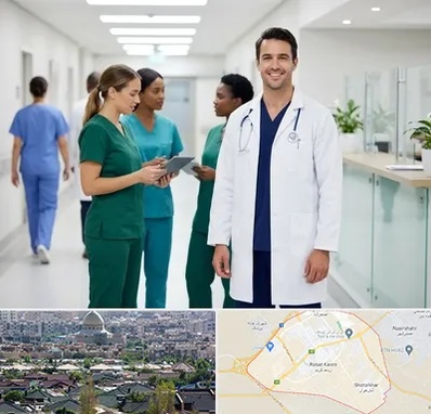 روپوش و اسکراب پزشکی در رباط کریم