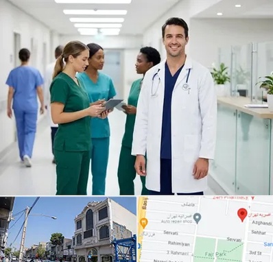 روپوش و اسکراب پزشکی در افسریه