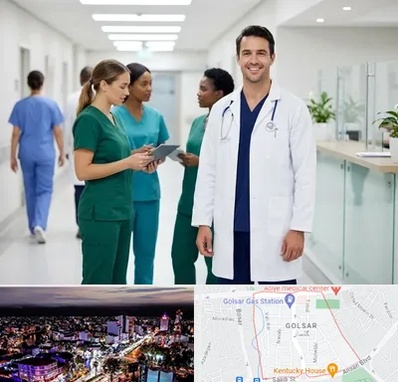 روپوش و اسکراب پزشکی در گلسار رشت 