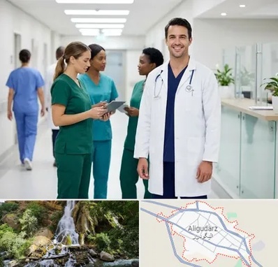 روپوش و اسکراب پزشکی در الیگودرز