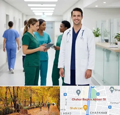 روپوش و اسکراب پزشکی در چهارباغ اصفهان 