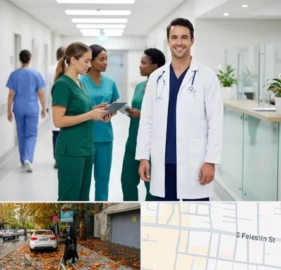 روپوش و اسکراب پزشکی در خیابان فلسطین 