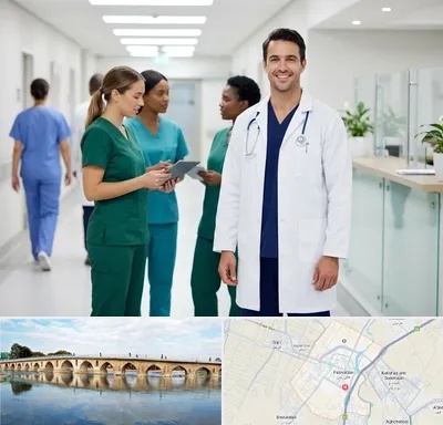 روپوش و اسکراب پزشکی در فلاورجان
