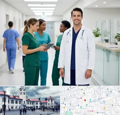 روپوش و اسکراب پزشکی در میدان شهرداری رشت 