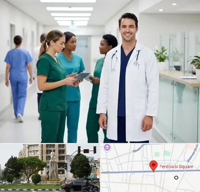 روپوش و اسکراب پزشکی در میدان فردوسی تهران