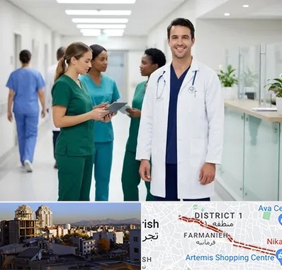 روپوش و اسکراب پزشکی در فرمانیه 