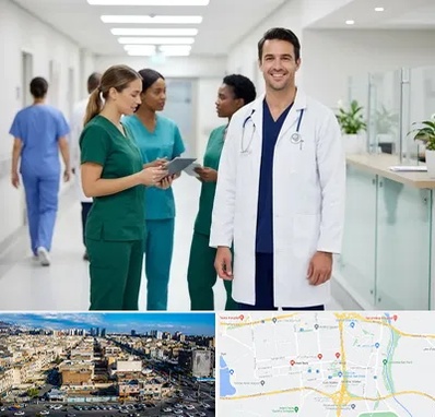 روپوش و اسکراب پزشکی در شهرک راه آهن