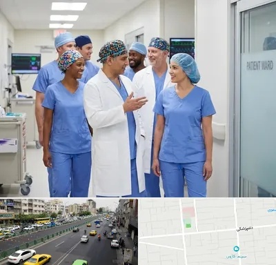 کلاه پزشکی در خیابان دامپزشکی