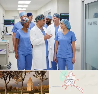 کلاه پزشکی در تویسرکان