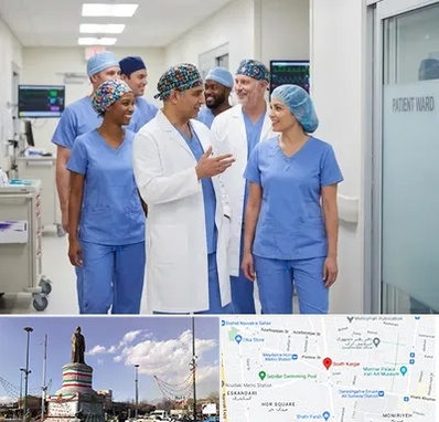 کلاه پزشکی در کارگر جنوبی 