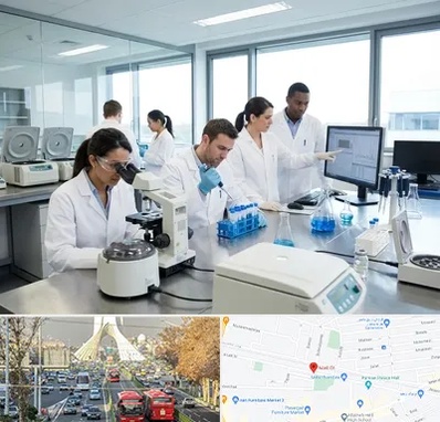 روپوش آزمایشگاهی در خیابان آزادی 