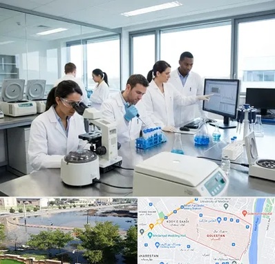 روپوش آزمایشگاهی در گلستان اهواز 