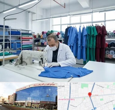 تولیدی روپوش و اسکراب پزشکی در نصف راه تبریز 