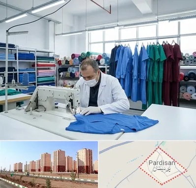 تولیدی روپوش و اسکراب پزشکی در پردیسان قم 