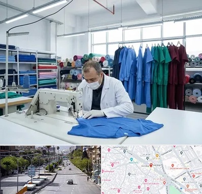 تولیدی روپوش و اسکراب پزشکی در خیابان زند شیراز