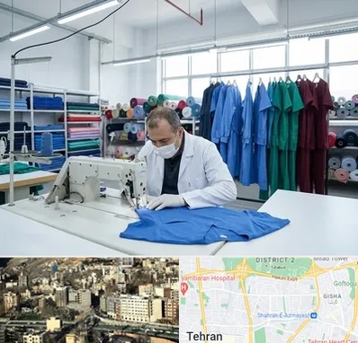 تولیدی روپوش و اسکراب پزشکی در مرزداران 