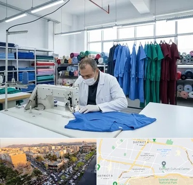 تولیدی روپوش و اسکراب پزشکی در تهرانپارس 