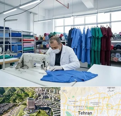 تولیدی روپوش و اسکراب پزشکی در شمال تهران 