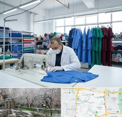 تولیدی روپوش و اسکراب پزشکی در باغ فیض 