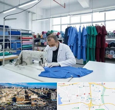تولیدی روپوش و اسکراب پزشکی در شهرک راه آهن 