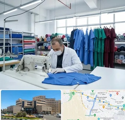 تولیدی روپوش و اسکراب پزشکی در صیاد شیرازی مشهد 