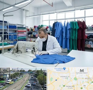 تولیدی روپوش و اسکراب پزشکی در جنوب تهران 