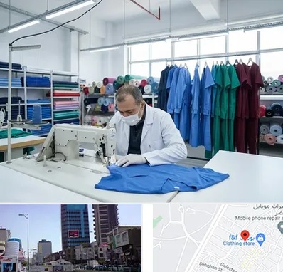 تولیدی روپوش و اسکراب پزشکی در چهارراه طالقانی کرج 