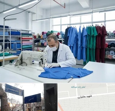 تولیدی روپوش و اسکراب پزشکی در سی متری جی