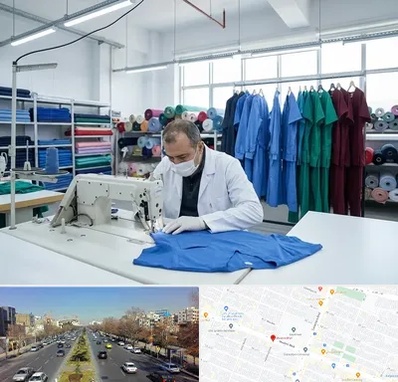 تولیدی روپوش و اسکراب پزشکی در بلوار معلم مشهد