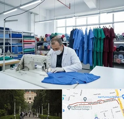 تولیدی روپوش و اسکراب پزشکی در بلوار معلم رشت