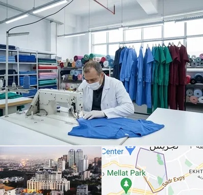 تولیدی روپوش و اسکراب پزشکی در الهیه 