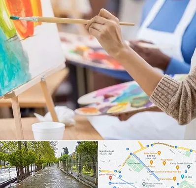 آموزشگاه هنر های تجسمی در خیابان ارم شیراز