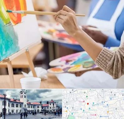 آموزشگاه هنر های تجسمی در میدان شهرداری رشت