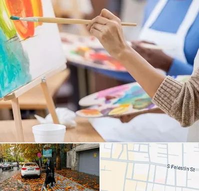 آموزشگاه هنر های تجسمی در خیابان فلسطین