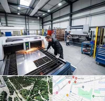 برشکاری و خمکاری در سالاریه قم 