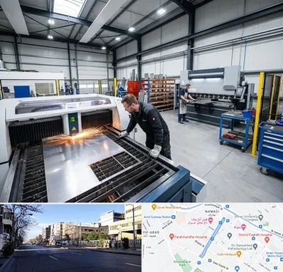 برشکاری و خمکاری در خیابان ملاصدرا شیراز 