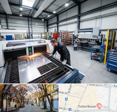 برشکاری و خمکاری در تربیت تبریز 
