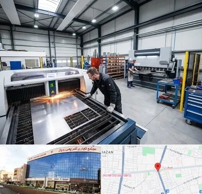 برشکاری و خمکاری در نصف راه تبریز 