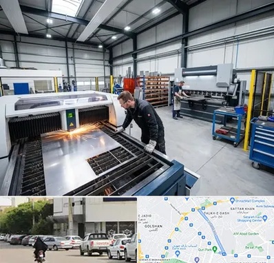 برشکاری و خمکاری در قدوسی شرقی شیراز 