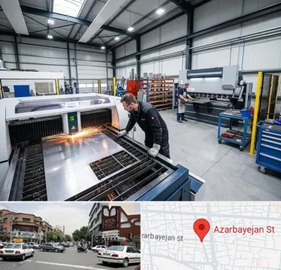 برشکاری و خمکاری در خیابان آذربایجان 